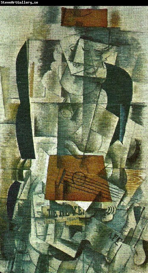 georges braque flicka med gitarr